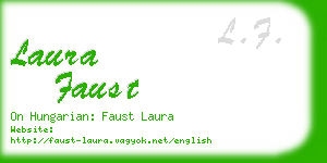 laura faust business card